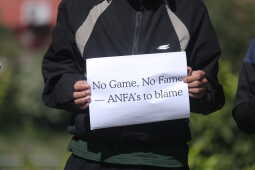 Independent Football Supporters Hold Peaceful Protest at ANFA Gate