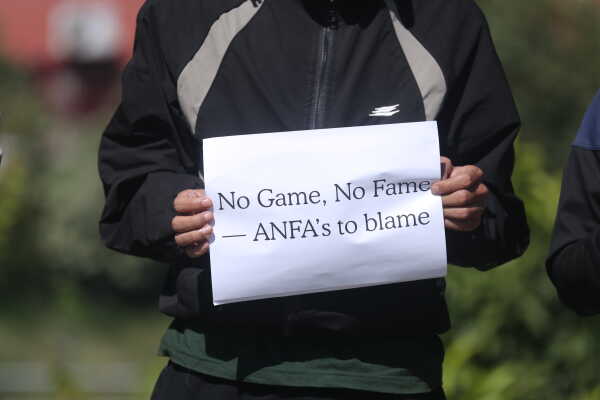 Independent Football Supporters Hold Peaceful Protest at ANFA Gate