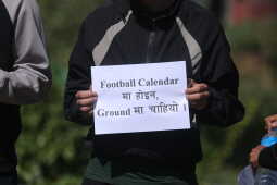 Independent Football Supporters Hold Peaceful Protest at ANFA Gate