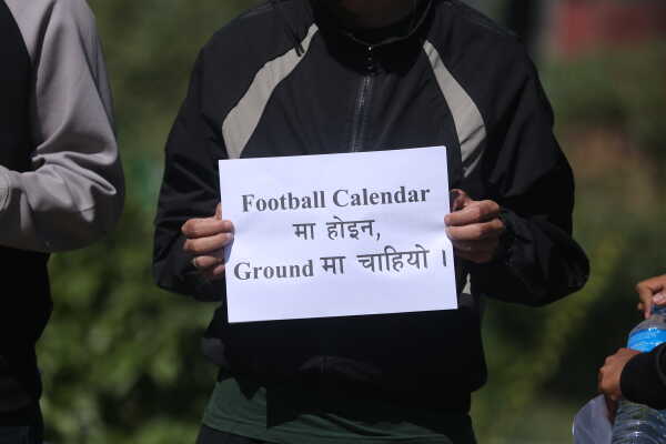 Independent Football Supporters Hold Peaceful Protest at ANFA Gate