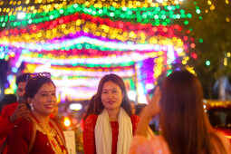 Maitidevi Temple Shines Bright as Tihar Festival Approaches
