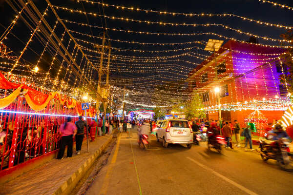 Maitidevi Temple Shines Bright as Tihar Festival Approaches