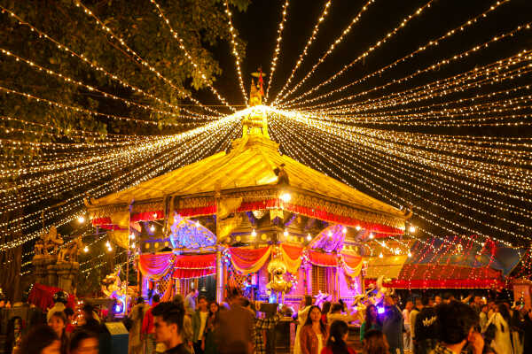 Maitidevi Temple Shines Bright as Tihar Festival Approaches