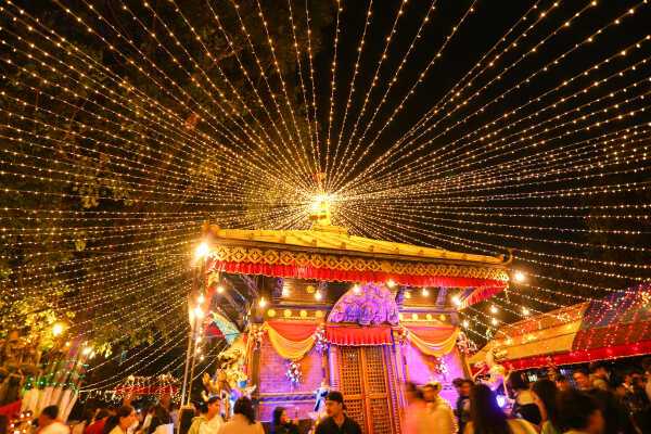 Maitidevi Temple Shines Bright as Tihar Festival Approaches