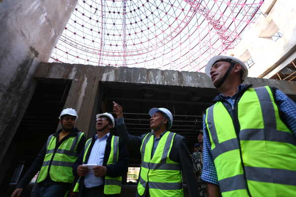 Minister Kulman Ghising Conducts On-Site Inspection of Federal Parliament Building