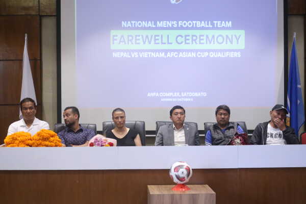 Nepali Men’s National Football Team Bids Farewell Ahead of AFC Asian Cup Qualifiers