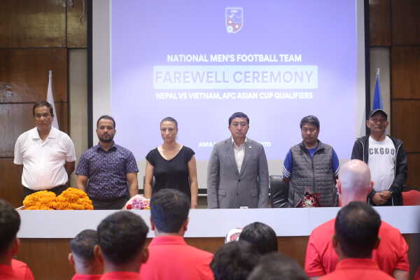 Nepali Men’s National Football Team Bids Farewell Ahead of AFC Asian Cup Qualifiers