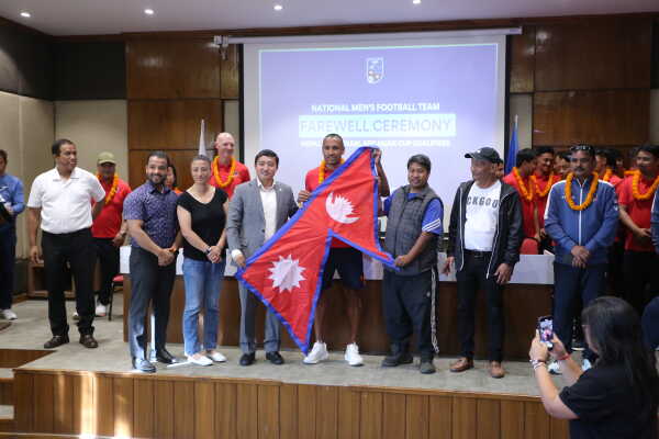 Nepali Men’s National Football Team Bids Farewell Ahead of AFC Asian Cup Qualifiers