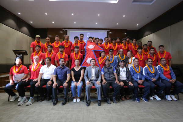 Nepali Men’s National Football Team Bids Farewell Ahead of AFC Asian Cup Qualifiers