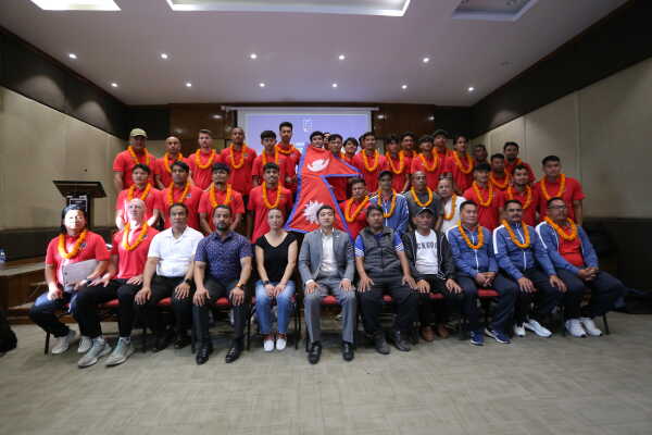Nepali Men’s National Football Team Bids Farewell Ahead of AFC Asian Cup Qualifiers