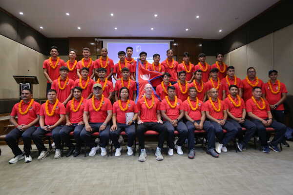 Nepali Men’s National Football Team Bids Farewell Ahead of AFC Asian Cup Qualifiers