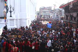 Newa Community Celebrates Nepal Sambat New Year at Basantapur Durbar Square