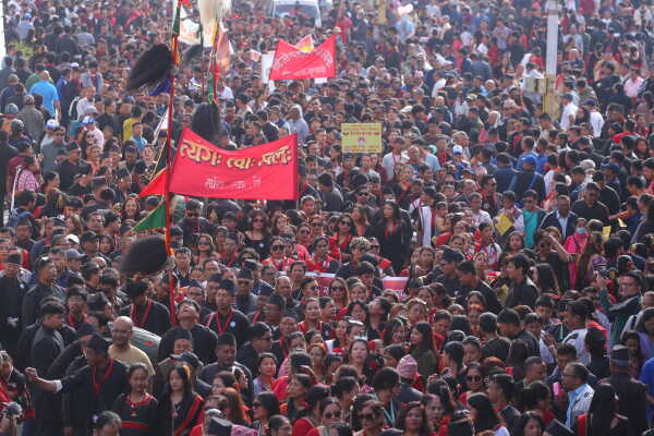 Newa Community Celebrates Nepal Sambat New Year at Basantapur Durbar Square