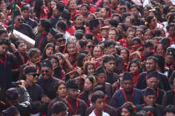 Newa Community Celebrates Nepal Sambat New Year at Basantapur Durbar Square