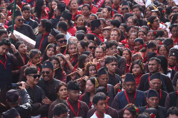 Newa Community Celebrates Nepal Sambat New Year at Basantapur Durbar Square