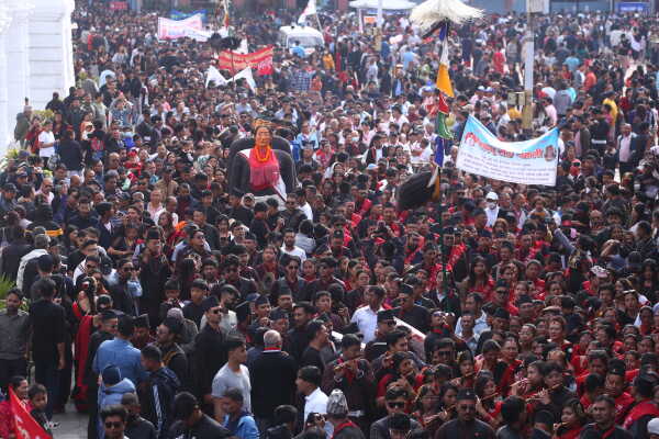 Newa Community Celebrates Nepal Sambat New Year at Basantapur Durbar Square