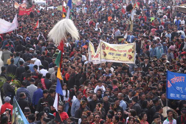 Newa Community Celebrates Nepal Sambat New Year at Basantapur Durbar Square