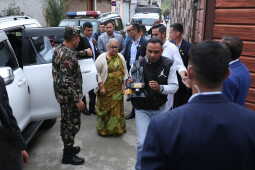 Prime Minister Sushila Karki Visits Families of Gen-Z Movement Martyrs on Vijaya Dashami