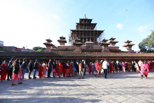 Taleju Bhawani Temple Opens to Public on Maha Navami in Kathmandu