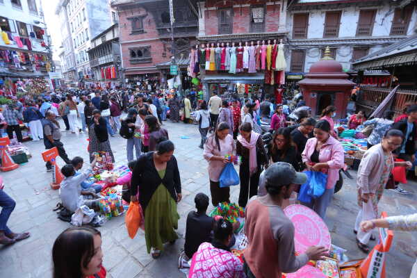 Tihar Festival Spirit Lights Up Kathmandu’s Traditional Markets