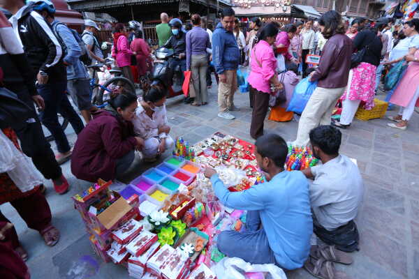 Tihar Festival Spirit Lights Up Kathmandu’s Traditional Markets
