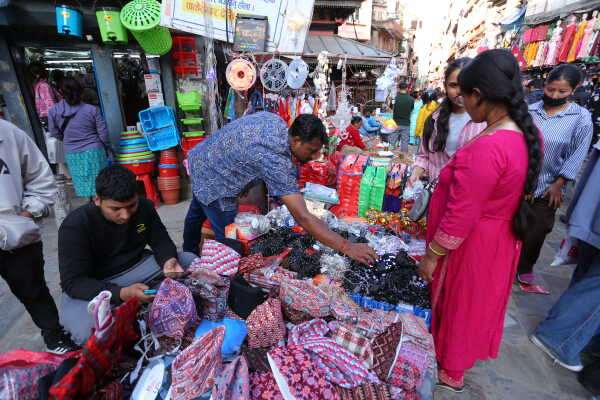 Tihar Festival Spirit Lights Up Kathmandu’s Traditional Markets
