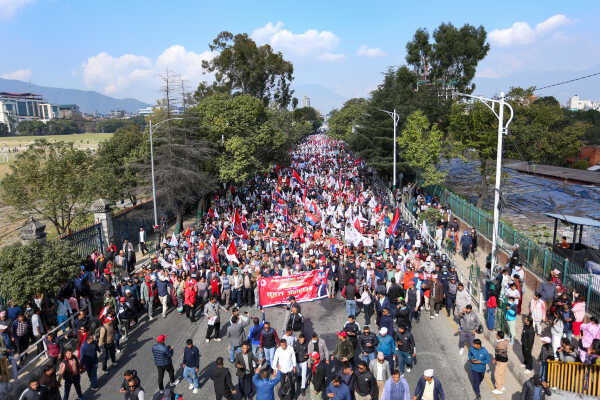CPN (UML) Bagmati Province Rally and Public Assembly Against Regression, Demanding Restoration of the House of Representatives