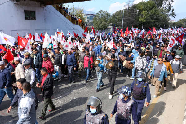 CPN (UML) Bagmati Province Rally and Public Assembly Against Regression, Demanding Restoration of the House of Representatives