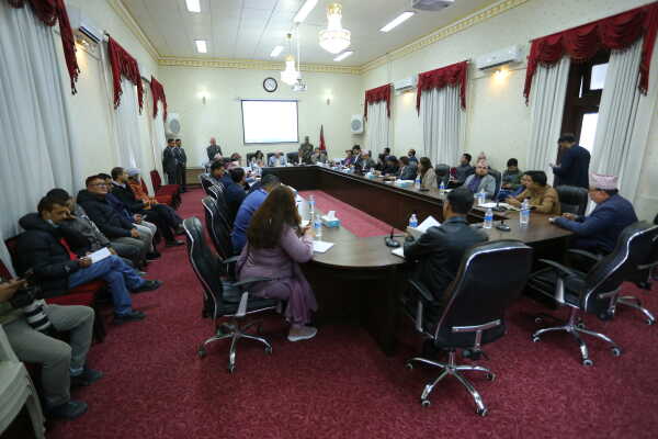 Home Minister Om Prakash Aryal Discusses Upcoming Elections at Election Commission
