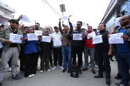 Lockdown at Nepali Congress Party Office