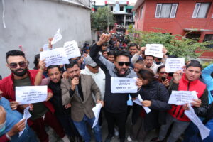 Lockdown at Nepali Congress Party Office