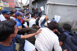 Lockdown at Nepali Congress Party Office