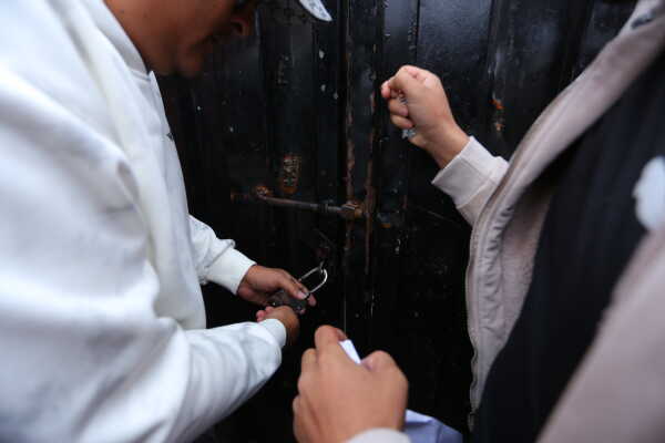Lockdown at Nepali Congress Party Office