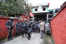 Lockdown at Nepali Congress Party Office