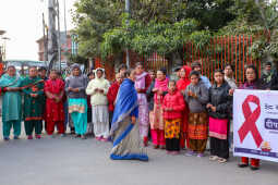 Maiti Nepal Lights Red Ribbon Candle Vigil on Eve of World AIDS Day