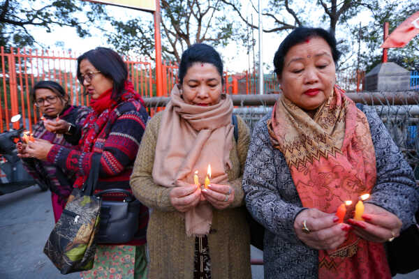 Maiti Nepal Lights Red Ribbon Candle Vigil on Eve of World AIDS Day