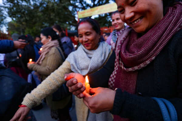 Maiti Nepal Lights Red Ribbon Candle Vigil on Eve of World AIDS Day