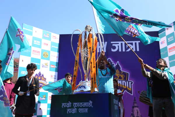 NPL Trophy Jatra Reaches Patan Durbar Square Ahead of Second Edition