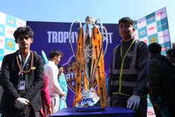 NPL Trophy Jatra Reaches Patan Durbar Square Ahead of Second Edition