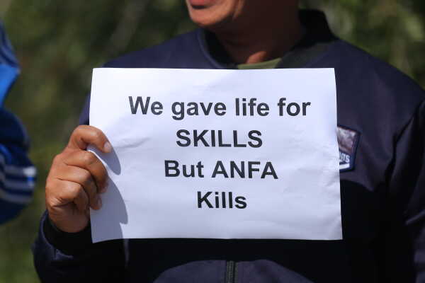 National Football Players Protest Against ANFA’s Decision