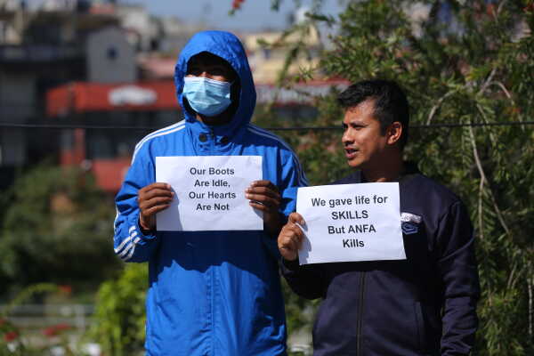 National Football Players Protest Against ANFA’s Decision