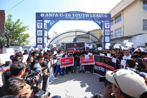 National Football Players Protest Against ANFA’s Decision