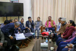 Nepali Communist Party Leaders Reach Election Commission for Party Registration