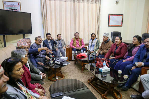 Nepali Communist Party Leaders Reach Election Commission for Party Registration