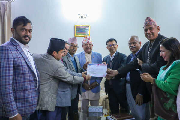 Nepali Communist Party Officially Registered, Receives Certificate from Election Commission (2)