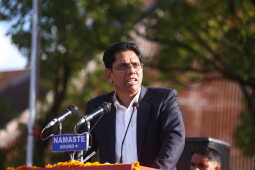 Netra Bikram Chand-led CPN Holds Demonstration in Kathmandu Demanding All-Party Interim Government