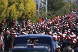 UML Holds National Volunteer Force Command Announcement with Rally