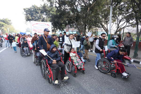 34th International Day of Persons with Disabilities Marked with Morning Rally in Kathmandu