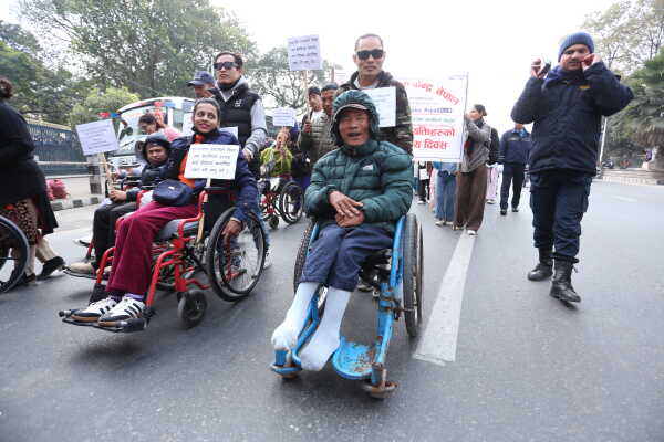 34th International Day of Persons with Disabilities Marked with Morning Rally in Kathmandu