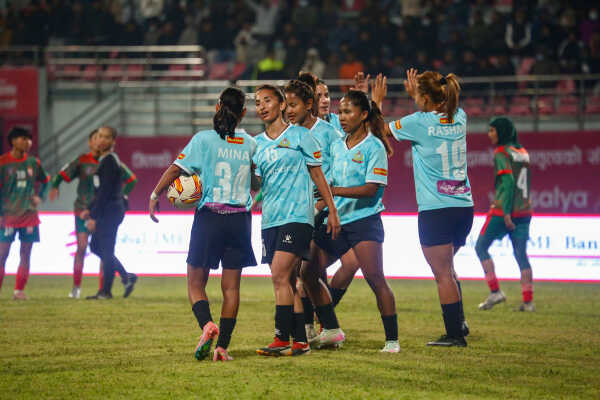 APF Club Dominates Nasrin Sports Academy 4–0 in SAFF Women’s Club Championship